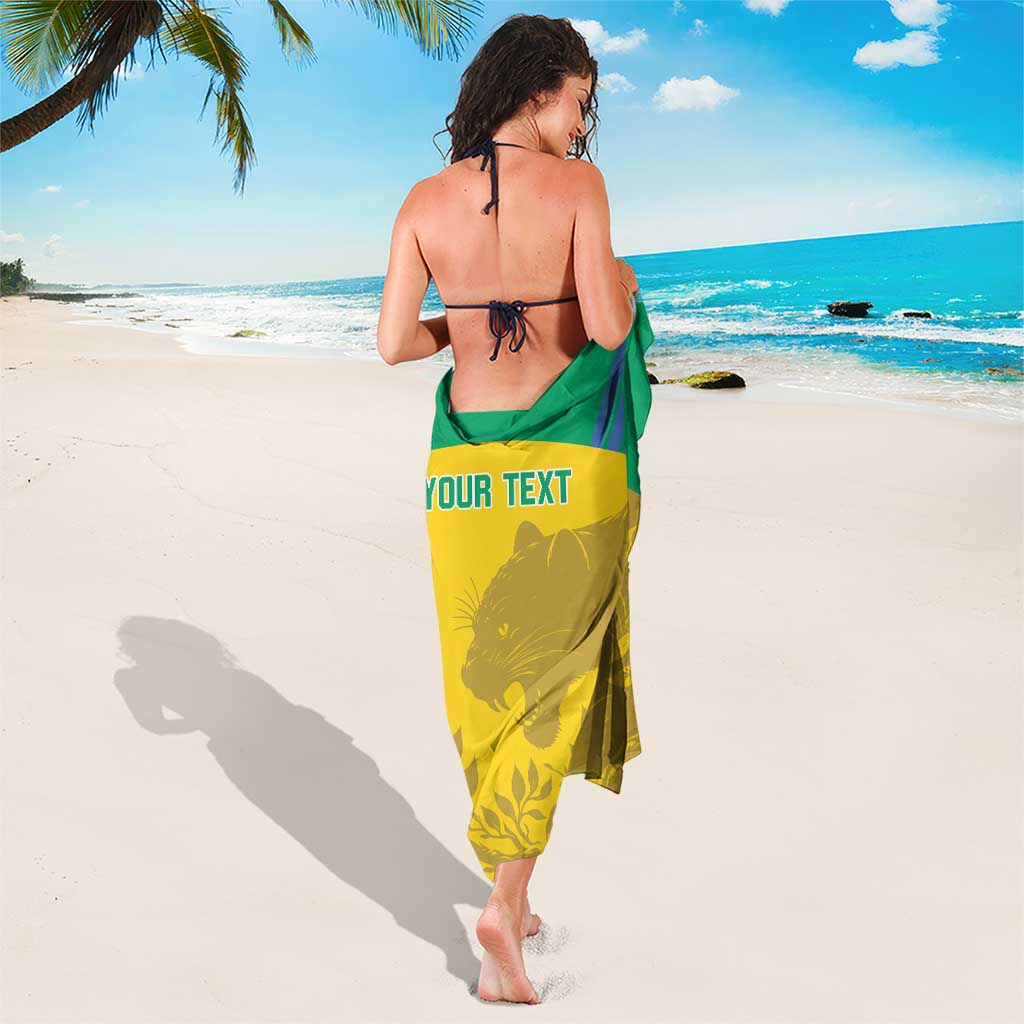 Custom Gabon Football Sarong Allez Les Pantheres - Wonder Print Shop