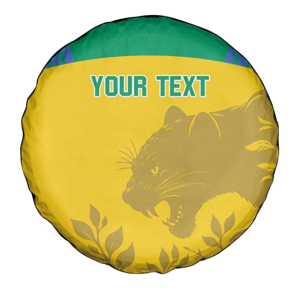 Custom Gabon Football Spare Tire Cover Allez Les Pantheres - Wonder Print Shop