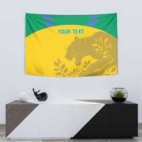 Custom Gabon Football Tapestry Allez Les Pantheres - Wonder Print Shop