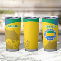 Personalized Gabon Football Tumbler Cup Allez Les Pantheres - Wonder Print Shop