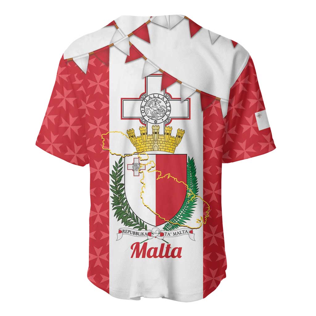 Malta Republic Day Baseball Jersey Jum ir-Repubblika Maltese Cross - Wonder Print Shop