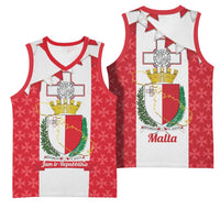 Malta Republic Day Basketball Jersey Jum ir-Repubblika Maltese Cross - Wonder Print Shop