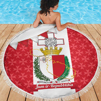 Malta Republic Day Beach Blanket Jum ir-Repubblika Maltese Cross - Wonder Print Shop