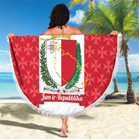Malta Republic Day Beach Blanket Jum ir-Repubblika Maltese Cross - Wonder Print Shop