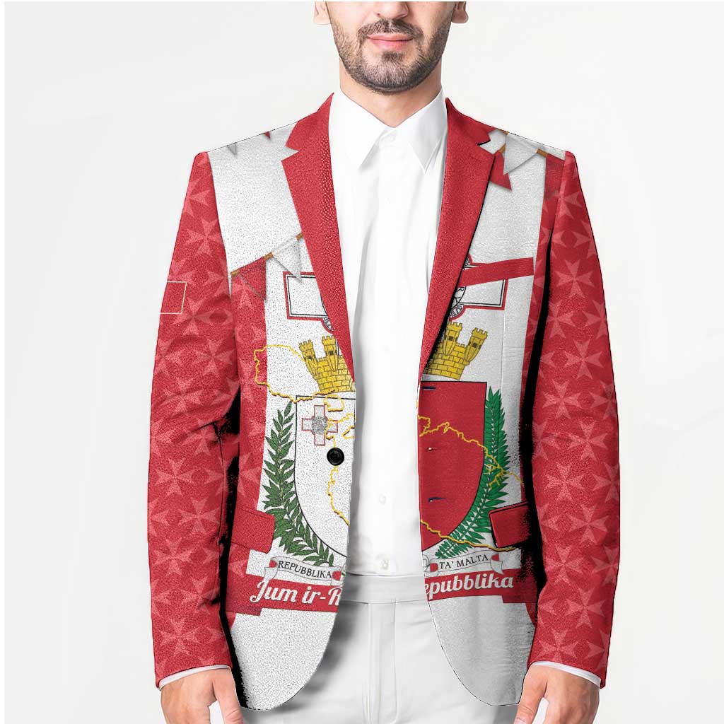 Malta Republic Day Blazer Jum ir-Repubblika Maltese Cross - Wonder Print Shop