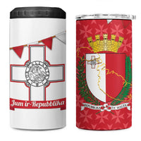 Malta Republic Day 4 in 1 Can Cooler Tumbler Jum ir-Repubblika Maltese Cross - Wonder Print Shop