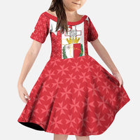 Malta Republic Day Family Matching Long Sleeve Bodycon Dress and Hawaiian Shirt Jum ir-Repubblika Maltese Cross - Wonder Print Shop
