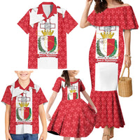Malta Republic Day Family Matching Mermaid Dress and Hawaiian Shirt Jum ir-Repubblika Maltese Cross - Wonder Print Shop