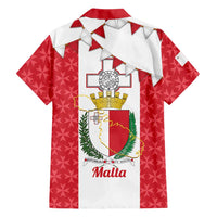 Malta Republic Day Family Matching Off Shoulder Maxi Dress and Hawaiian Shirt Jum ir-Repubblika Maltese Cross - Wonder Print Shop