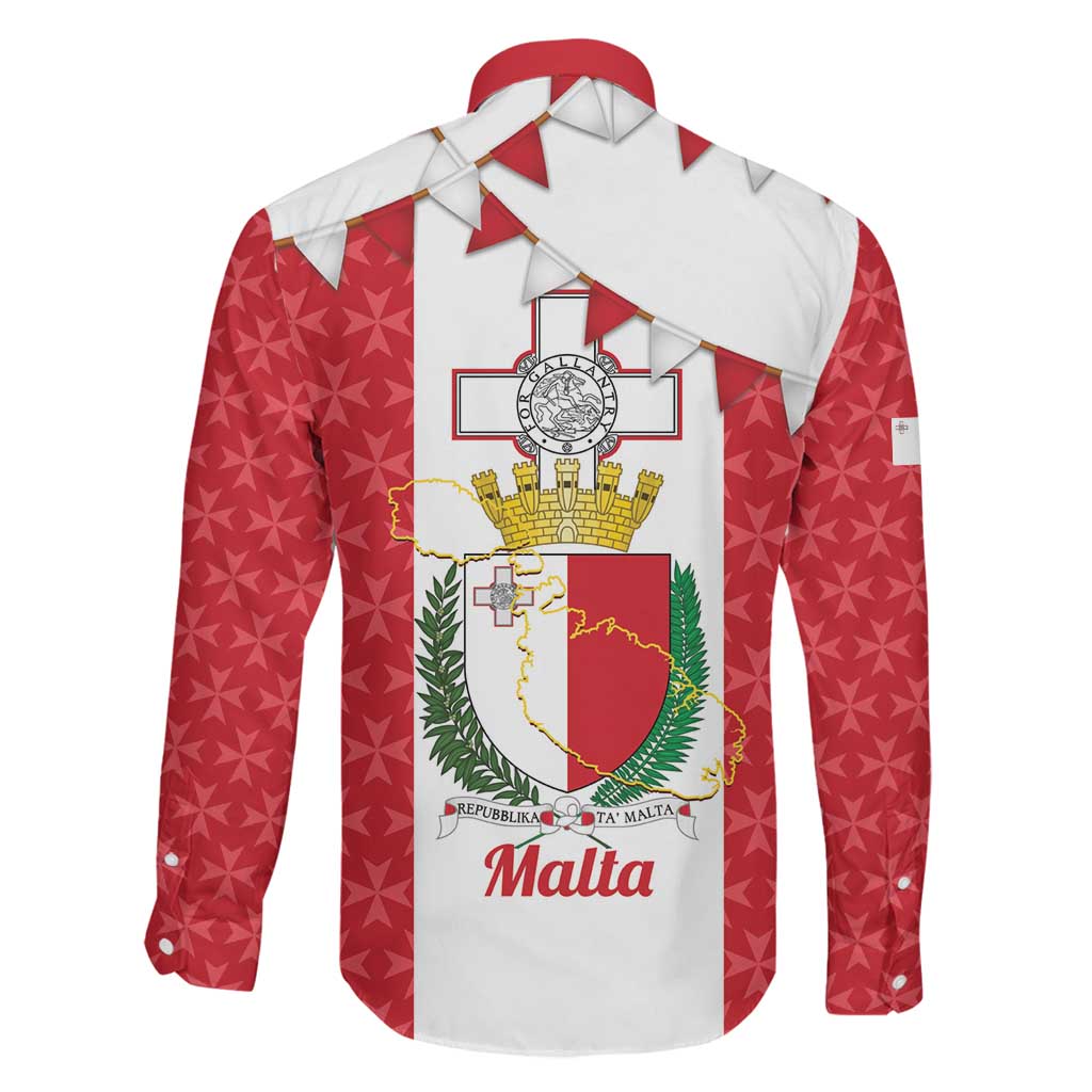 Malta Republic Day Family Matching Off Shoulder Maxi Dress and Hawaiian Shirt Jum ir-Repubblika Maltese Cross - Wonder Print Shop