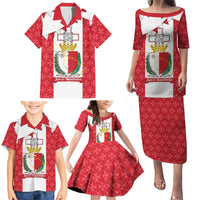 Malta Republic Day Family Matching Puletasi and Hawaiian Shirt Jum ir-Repubblika Maltese Cross - Wonder Print Shop