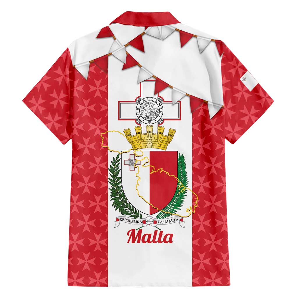 Malta Republic Day Family Matching Puletasi and Hawaiian Shirt Jum ir-Repubblika Maltese Cross - Wonder Print Shop