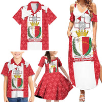 Malta Republic Day Family Matching Summer Maxi Dress and Hawaiian Shirt Jum ir-Repubblika Maltese Cross - Wonder Print Shop
