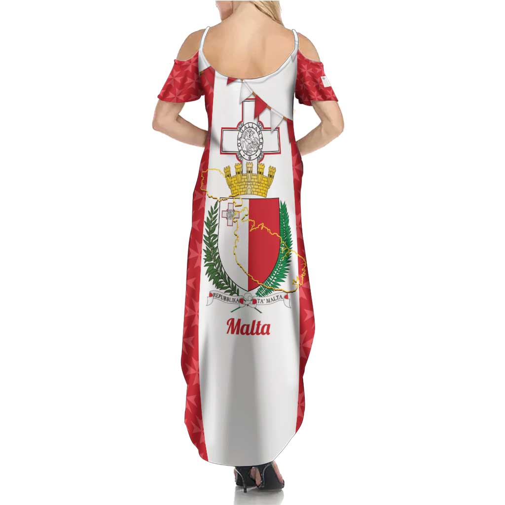 Malta Republic Day Family Matching Summer Maxi Dress and Hawaiian Shirt Jum ir-Repubblika Maltese Cross - Wonder Print Shop