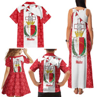 Malta Republic Day Family Matching Tank Maxi Dress and Hawaiian Shirt Jum ir-Repubblika Maltese Cross - Wonder Print Shop