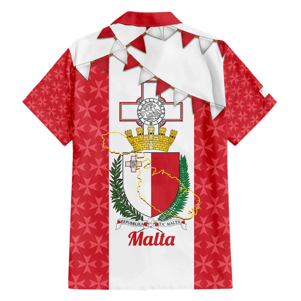 Malta Republic Day Hawaiian Shirt Jum ir-Repubblika Maltese Cross - Wonder Print Shop
