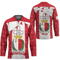 Malta Republic Day Hockey Jersey Jum ir-Repubblika Maltese Cross - Wonder Print Shop
