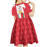 Malta Republic Day Kid Short Sleeve Dress Jum ir-Repubblika Maltese Cross - Wonder Print Shop