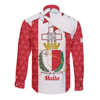 Malta Republic Day Long Sleeve Button Shirt Jum ir-Repubblika Maltese Cross - Wonder Print Shop
