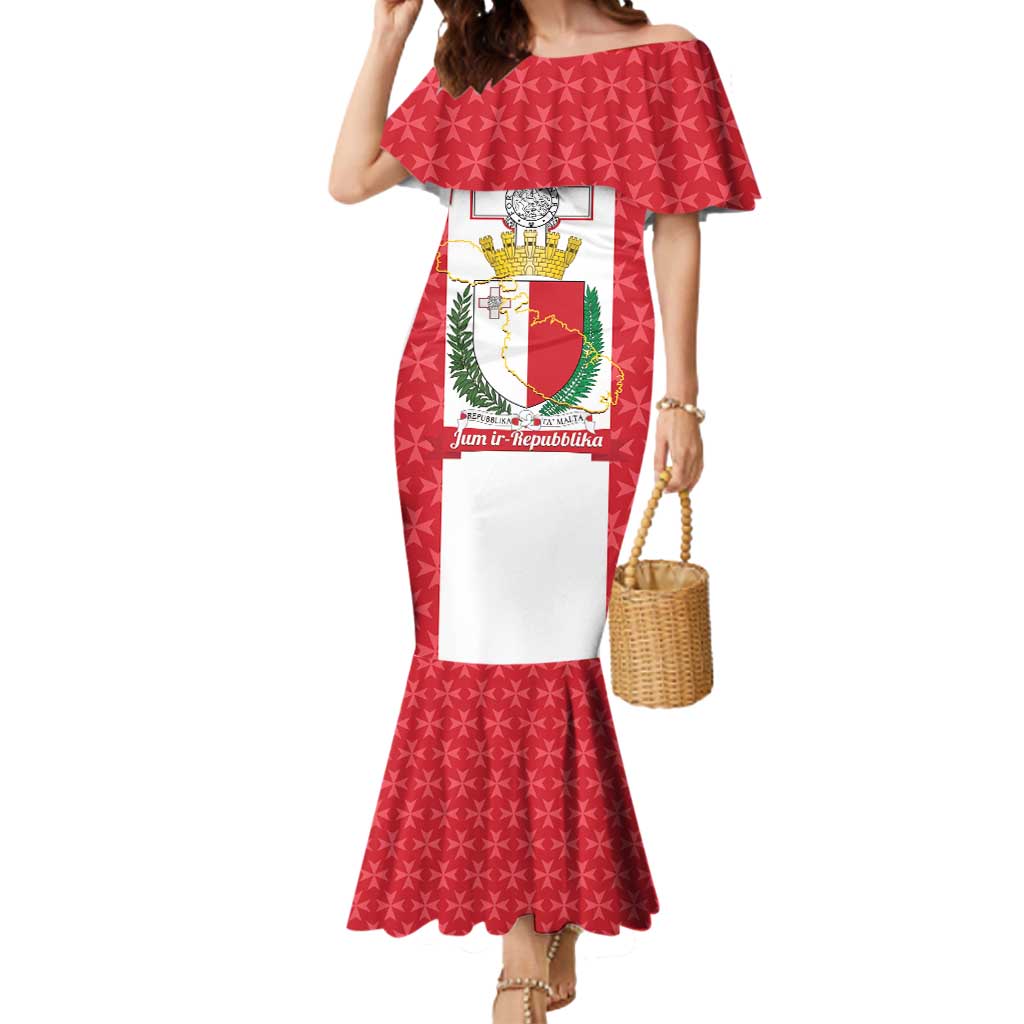 Malta Republic Day Mermaid Dress Jum ir-Repubblika Maltese Cross - Wonder Print Shop