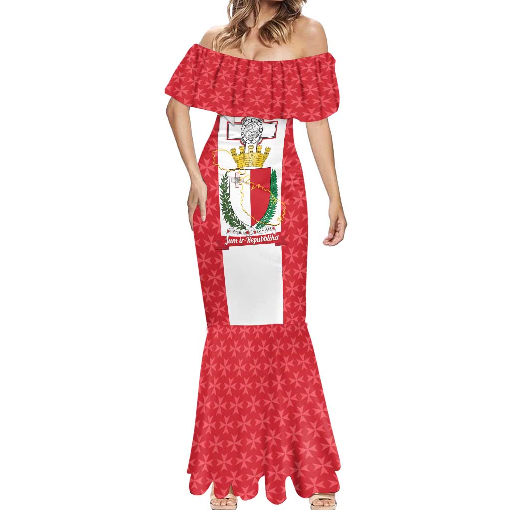 Malta Republic Day Mermaid Dress Jum ir-Repubblika Maltese Cross - Wonder Print Shop