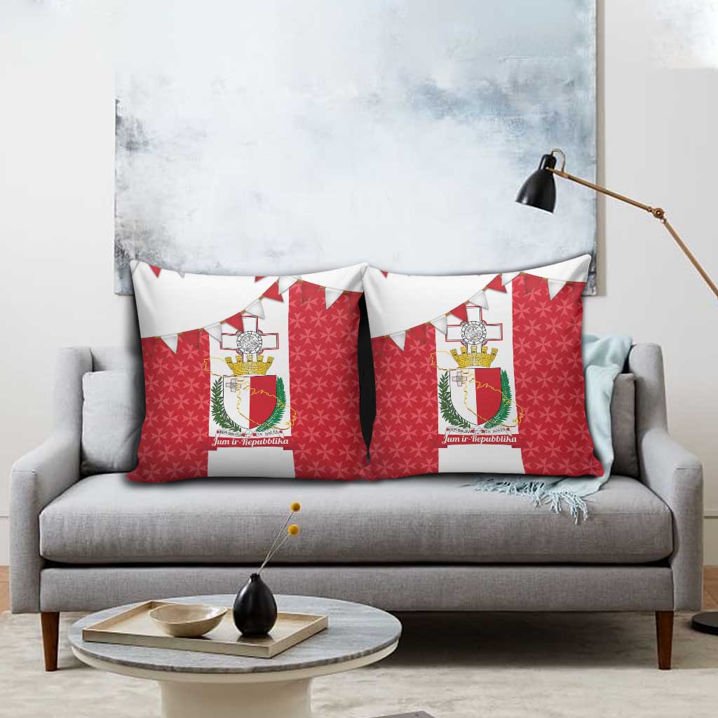 Malta Republic Day Pillow Cover Jum ir-Repubblika Maltese Cross - Wonder Print Shop