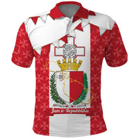 Malta Republic Day Polo Shirt Jum ir-Repubblika Maltese Cross - Wonder Print Shop