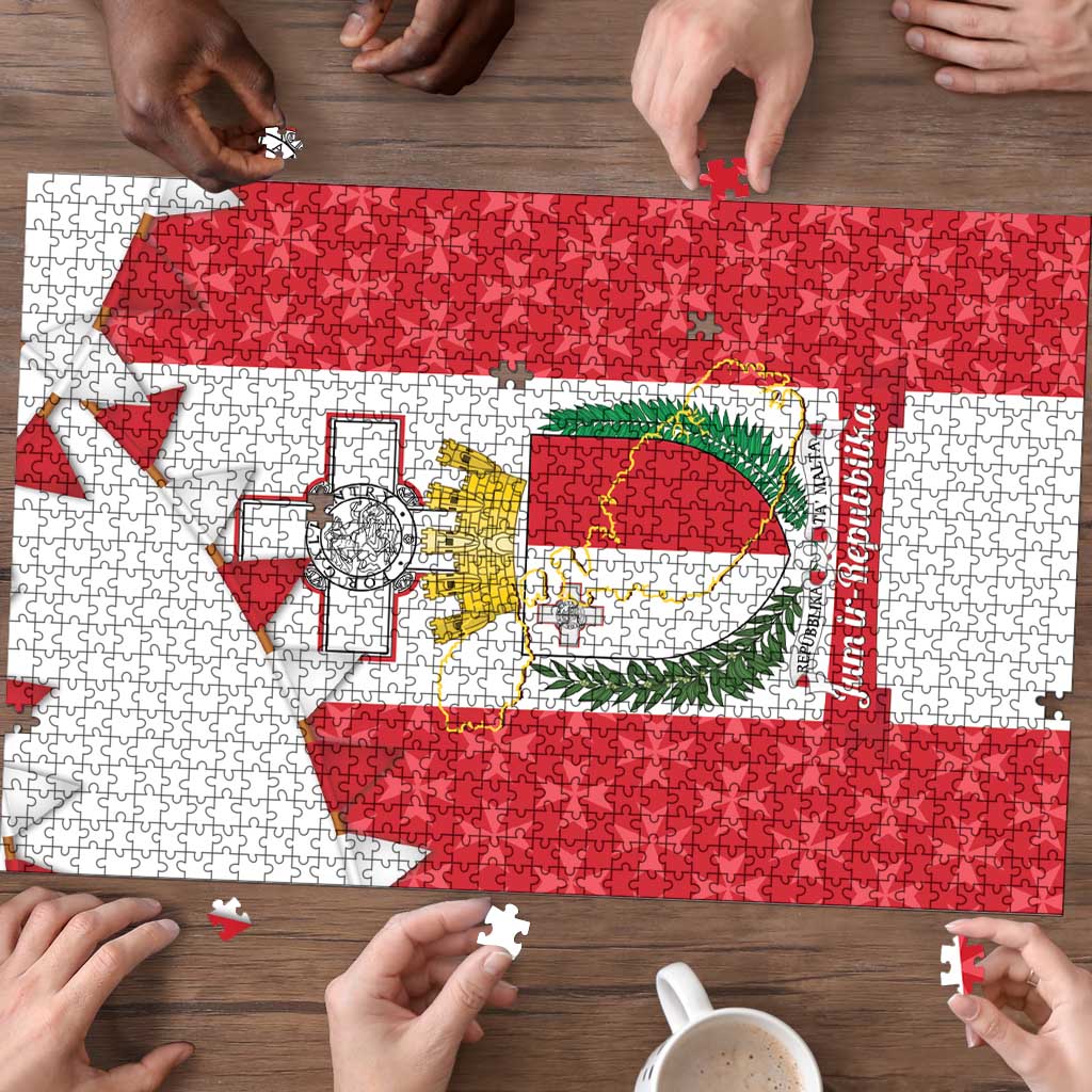 Malta Republic Day Puzzle Jum ir-Repubblika Maltese Cross - Wonder Print Shop