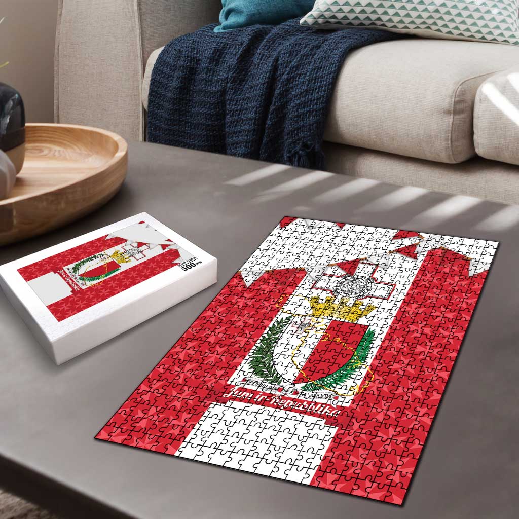 Malta Republic Day Puzzle Jum ir-Repubblika Maltese Cross - Wonder Print Shop