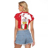 Malta Republic Day Raglan Cropped T Shirt Jum ir-Repubblika Maltese Cross - Wonder Print Shop