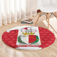 Malta Republic Day Round Carpet Jum ir-Repubblika Maltese Cross - Wonder Print Shop