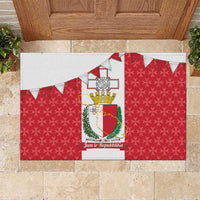 Malta Republic Day Rubber Doormat Jum ir-Repubblika Maltese Cross - Wonder Print Shop