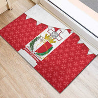 Malta Republic Day Rubber Doormat Jum ir-Repubblika Maltese Cross - Wonder Print Shop