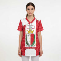 Malta Republic Day Scrub Top Jum ir-Repubblika Maltese Cross - Wonder Print Shop