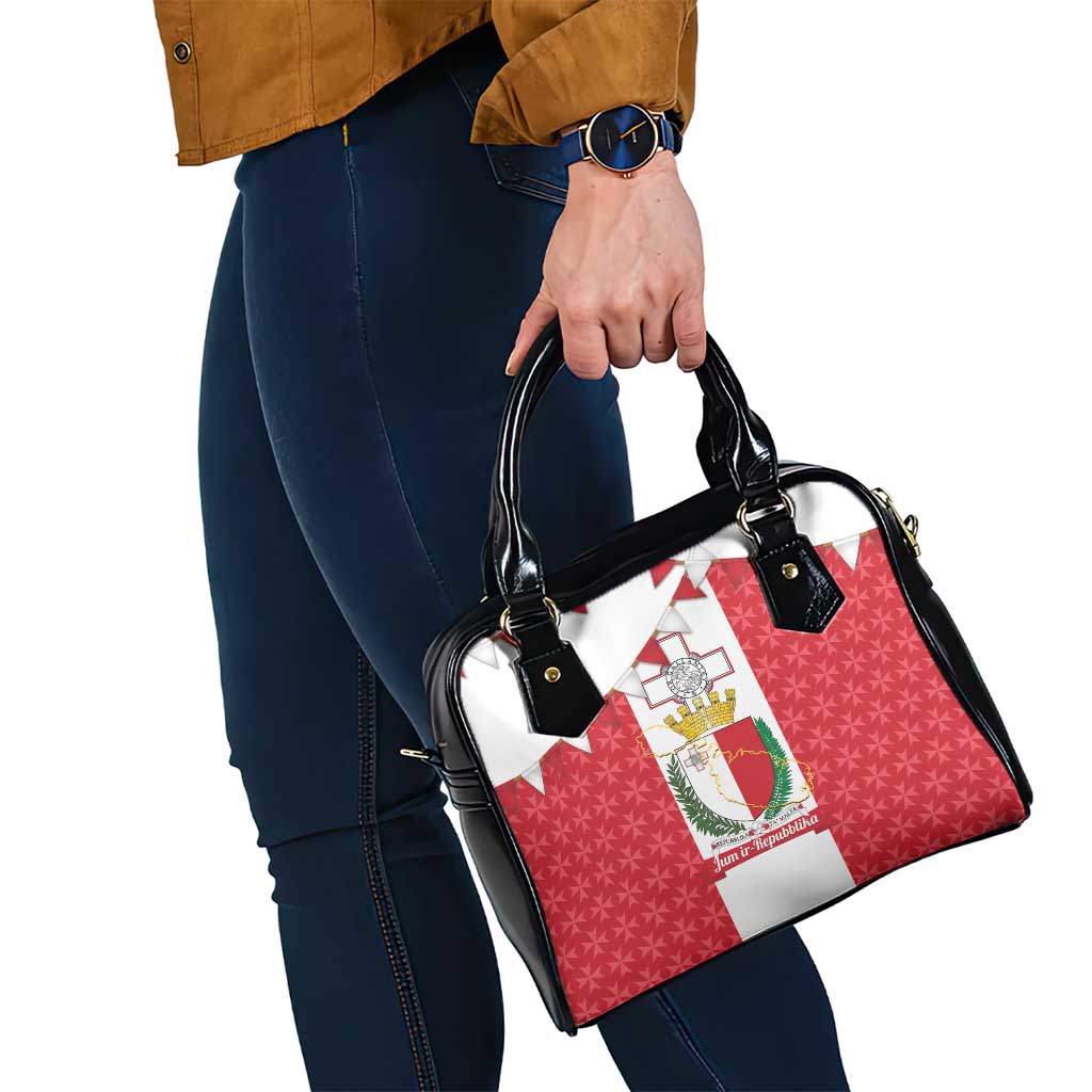 Malta Republic Day Shoulder Handbag Jum ir-Repubblika Maltese Cross - Wonder Print Shop