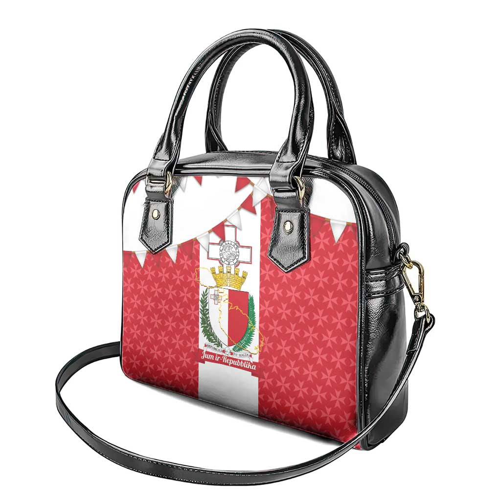 Malta Republic Day Shoulder Handbag Jum ir-Repubblika Maltese Cross - Wonder Print Shop