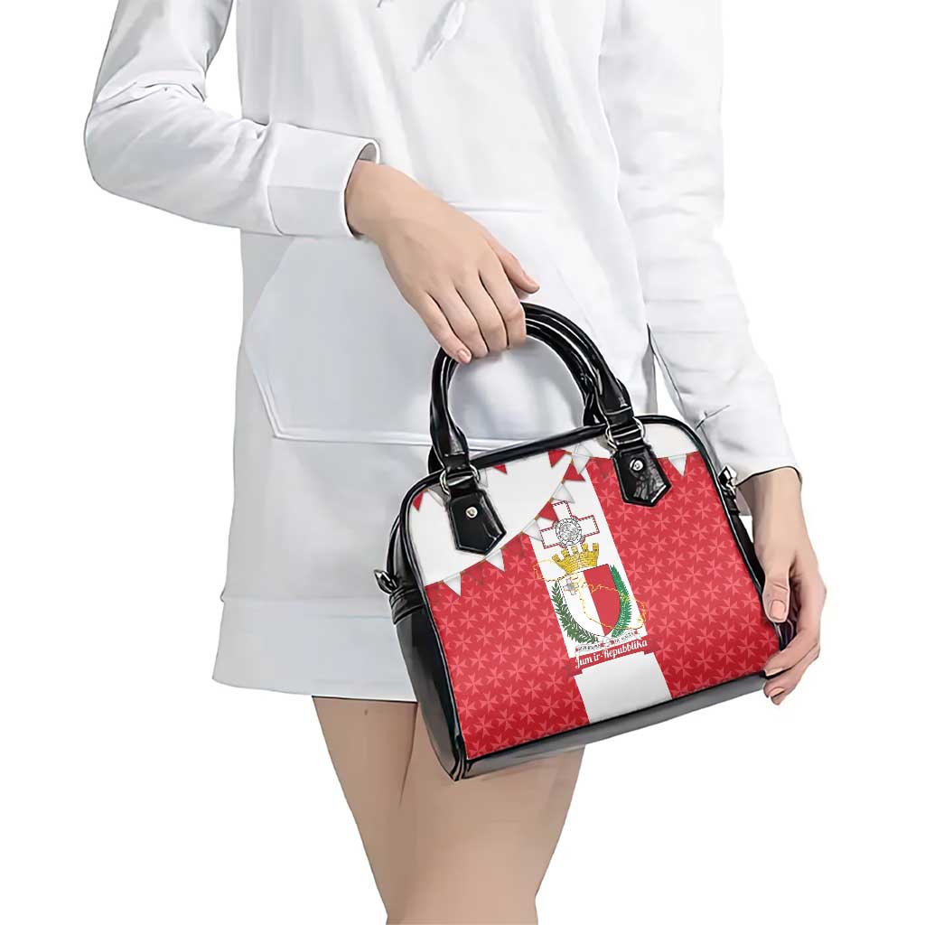 Malta Republic Day Shoulder Handbag Jum ir-Repubblika Maltese Cross - Wonder Print Shop