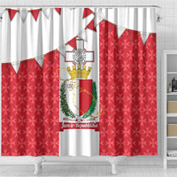 Malta Republic Day Shower Curtain Jum ir-Repubblika Maltese Cross - Wonder Print Shop