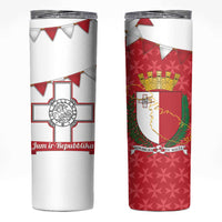 Malta Republic Day Skinny Tumbler Jum ir-Repubblika Maltese Cross - Wonder Print Shop