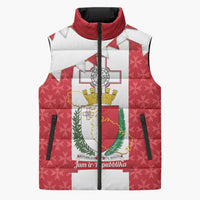 Malta Republic Day Sleeveless Puffer Jacket Jum ir-Repubblika Maltese Cross - Wonder Print Shop