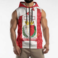 Malta Republic Day Sleeveless Zip Hoodie Jum ir-Repubblika Maltese Cross - Wonder Print Shop