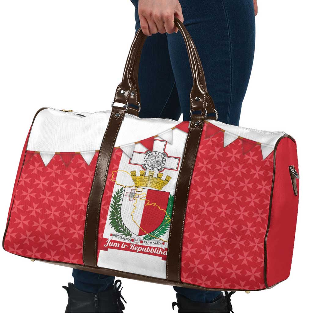 Malta Republic Day Travel Bag Jum ir-Repubblika Maltese Cross - Wonder Print Shop