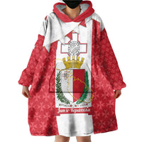 Malta Republic Day Wearable Blanket Hoodie Jum ir-Repubblika Maltese Cross - Wonder Print Shop