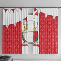 Malta Republic Day Window Curtain Jum ir-Repubblika Maltese Cross - Wonder Print Shop