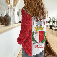 Malta Republic Day Women Casual Shirt Jum ir-Repubblika Maltese Cross - Wonder Print Shop
