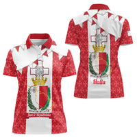 Malta Republic Day Women Polo Shirt Jum ir-Repubblika Maltese Cross - Wonder Print Shop