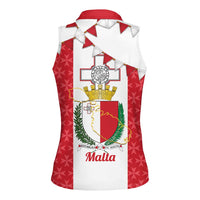 Malta Republic Day Women Sleeveless Polo Shirt Jum ir-Repubblika Maltese Cross - Wonder Print Shop