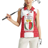 Malta Republic Day Women Sleeveless Polo Shirt Jum ir-Repubblika Maltese Cross - Wonder Print Shop