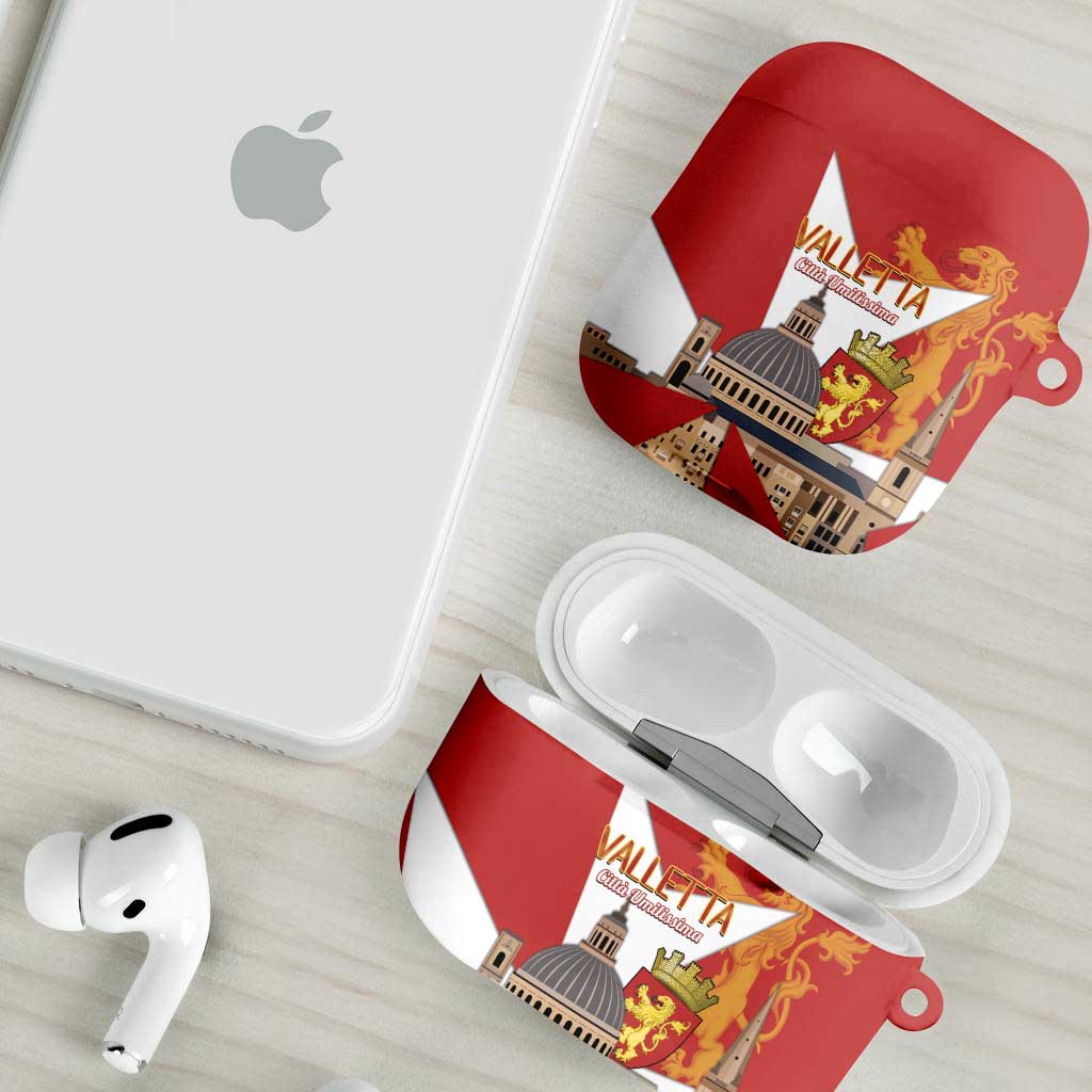 Valletta Malta AirPods Case Maltese Cross Citta Umilissima - Wonder Print Shop