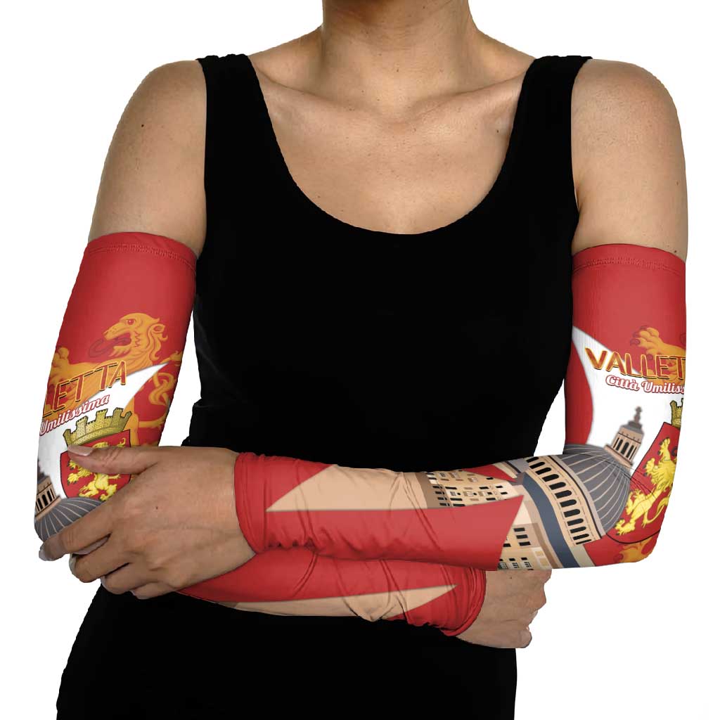 Valletta Malta Arm Sleeves Maltese Cross Citta Umilissima - Wonder Print Shop